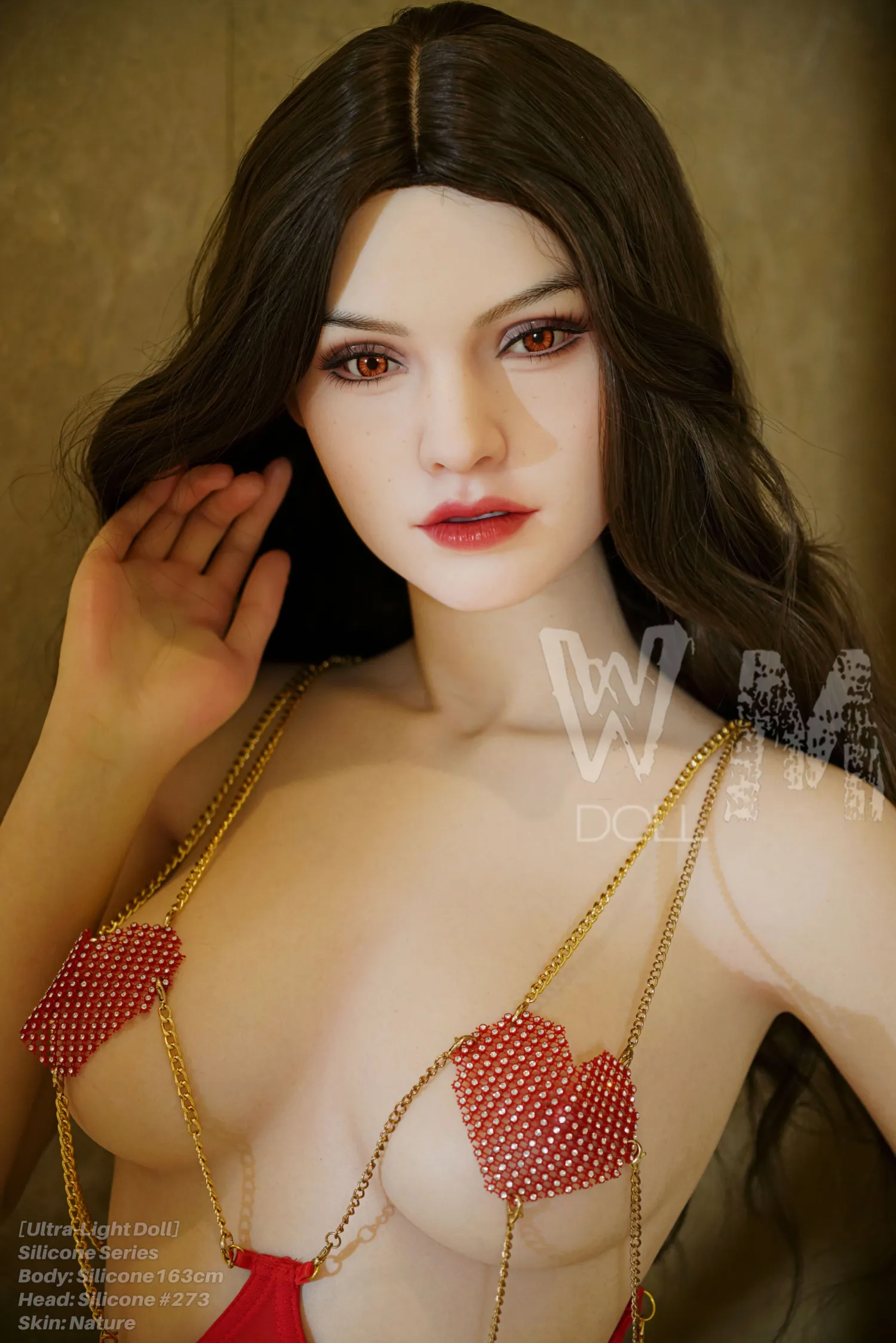 163cm (5ft4) Copa C Serie Silicona Ultra-Ligera Silicona Muñeca sexual Cabeza #273